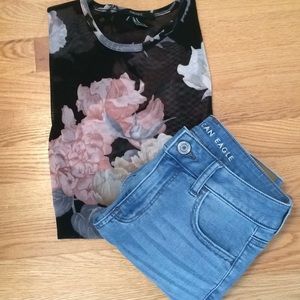 Mesh Floral Bodysuit